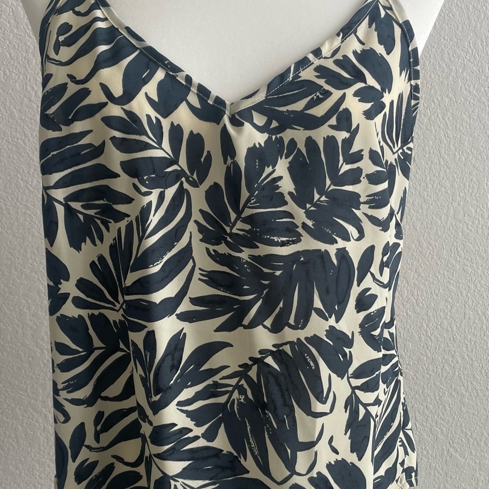 Cupshe Blue and Cream Camisole Top